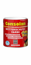 Consolan Weatherproof Paint Gallery šedý saténově lesklý 2,5 l