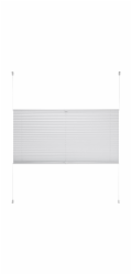 Termo plisovaná roleta Toledo 105 cm x 130 cm bílá