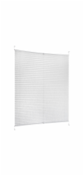 Plisovaná roleta Valeria s denním světlem 105 cm x 130 cm světle šedá
