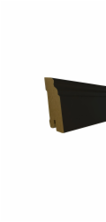 Soklová lišta Döllken v hamburském stylu 60 mm x 18 mm x 2400 mm černá