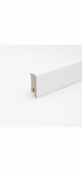 Soklová lišta Cubica White&Black, bílá, 40 mm x 14 mm, délka 2400 mm