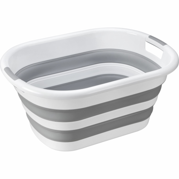 Skládací koš na prádlo 40 l šedý