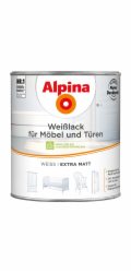 Alpina bílý lak na nábytek a dveře, matný, 2 litry