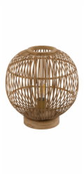 Stolní lampa Globo z bambusu Hildegard