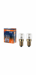 Halogenová žárovka Osram E14, tvar trubice, 15 W, 85 lm, 5 cm x 2,2 cm, 2 ks