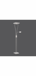 Just Light. LED stropní světlomet Helia, ocel, výška: 187 až 197,5 cm