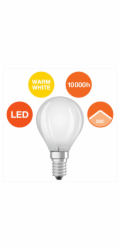 Osram LED žárovka E14 kapkovitý tvar 4 W 470 lm 2 ks 7,7 x 4,5 cm (V x Š)