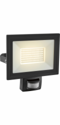 Venkovní bodové světlo s pohybovým senzorem FLS 35W - LED hliníkové černé
