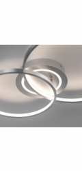 Just Light. LED stropní svítidlo Asmina, hliník, 69 x 55 cm