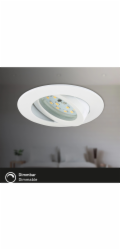 Zapuštěná LED světla Briloner, sada 3 kusů, stmívatelná, otočná, bílá