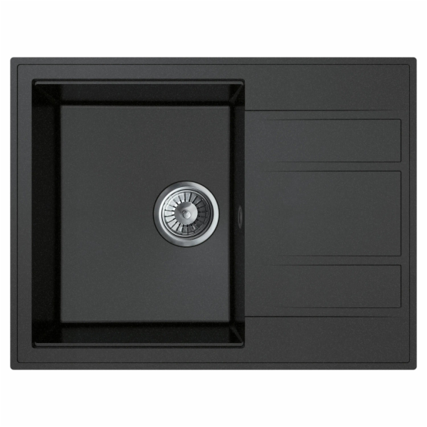 Vestavný dřez Miló Granitový kompozit Luxuria 65 Grafit