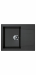 Vestavný dřez Miló Granitový kompozit Luxuria 65 Grafit