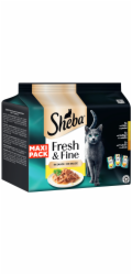 Sheba mokré krmivo pro kočky Fresh & Fine Kuře Drůbež Krůta Maxipack 15 x 50 g