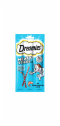 Doplňkové krmivo pro kočky Dreamies Meaty Sticks s lososem, 6 ks, 30 g