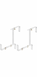 Držák na balkonový truhlík, bílý, 3-rozměrně nastavitelný