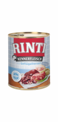 Rinti mokré krmivo pro psy, maso pro znalce, drůbeží srdíčka, 800 g
