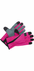 Květinářská rukavice, s PVC texturou, růžová, velikost 7