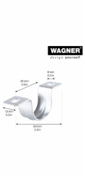 Montážní sada Wagner pro osy 50 mm, 2 kusy