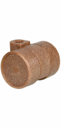 Kolečko na nábytek Wagner RO39, nosnost 30 kg, tvrdé, hnědé, O 37 mm