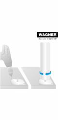 Noha nábytku Wagner teleskopická O 5 cm nastavitelná 60 cm - 90 cm vzhled nerezové oceli