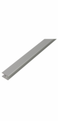 U-profil hliník 22 mm x 22,5 mm x 1 000 mm stříbrný