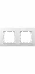 Krycí rámeček elektroinstalačního materiálu Vilma 2násobný bílý