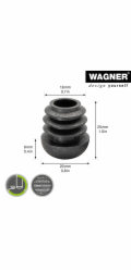 Kluzáky Wagner EH 0052 pro ocelový trubkový nábytek, O 2 cm, černé, 4 kusy