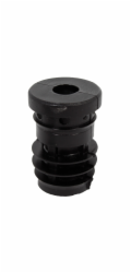 Závitová zátka pro kulaté trubky, černá, závit M8, 25 mm x 25 mm