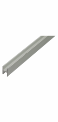Hliníkový profil ve tvaru H 13,5 mm x 22 mm x 1 000 mm, stříbrný