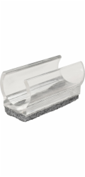 Upínací kluzáky Wagner EH 0693 pro kulaté trubky O 2,2 cm, průhledné, 4 kusy