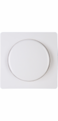Kryt pro stmívač s tlačítkovým přepínačem Paříž Arktická bílá