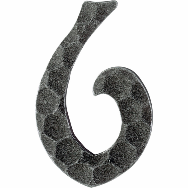 AnsaPro Číslo domu 6 Černý pozinkovaný