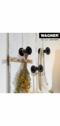 Nábytková noha Wagner, průmyslová trubka, průměr 32,5 mm, délka 100 mm, černá