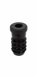 Závitová zátka pro kulaté trubky, černá, závit M8, 20 mm x 20 mm