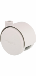 Dvojitá kolečka Wagner Furniture O 4 cm bílá