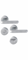 Hoppe rozetový set Helsingborg nerez matný WC