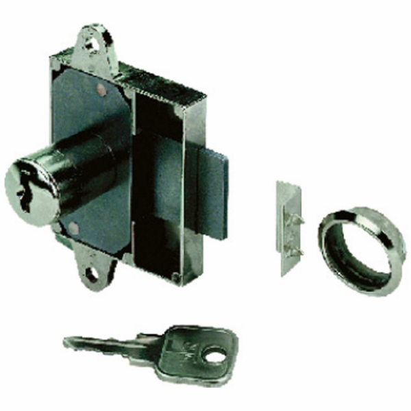 Zámek Hettich s cylindrickou vložkou pro povrchovou montá...