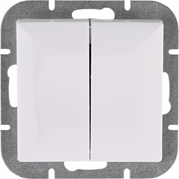 Jule Čistě bílý vypínač, 1 kus