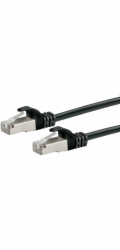 Schwaiger síťový kabel CAT 6 (SF/UTP) zástrčka RJ45 > zástrčka RJ45 50 cm černý