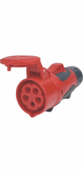 PCE CEE spojka 5pinová IP44/IP54 16 A 400V červená/černá