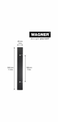 Rám Wagner Design 400 mm x 300 mm černý