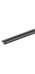 Plastový upínací profil 7 mm x 10 mm x 1 500 mm Černý