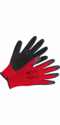Latexové pracovní rukavice, červené, 5 kusů, velikost 10
