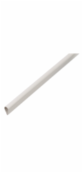 Plastový upínací profil 0,9 mm x 15 mm x 1000 mm bílý
