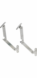 Hettich Mini výklopná vzpěra, ocel 130 mm, niklovaná, 2 kusy