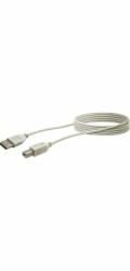 Schwaiger USB 2.0 propojovací kabel A/B 1,5 m šedý