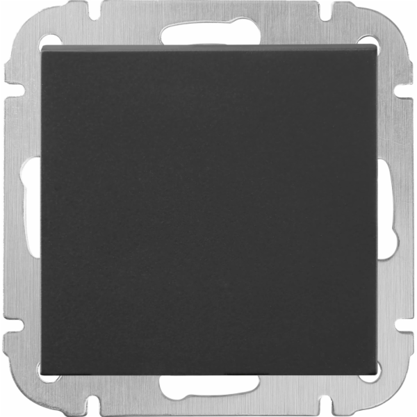 Elektroinstalační materiál Spínač Finnja Černý matný