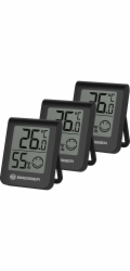 Teploměr a vlhkoměr BRESSER HumiTemp, 3dílná sada, černá