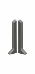 Koncové krytky System 9 šedé, 2 kusy