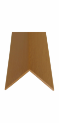 Úhlová lišta bukový plast 30 mm x 30 mm délka 2500 mm